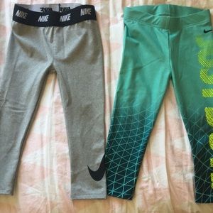 3 pairs of Nike dri fit girls pants
